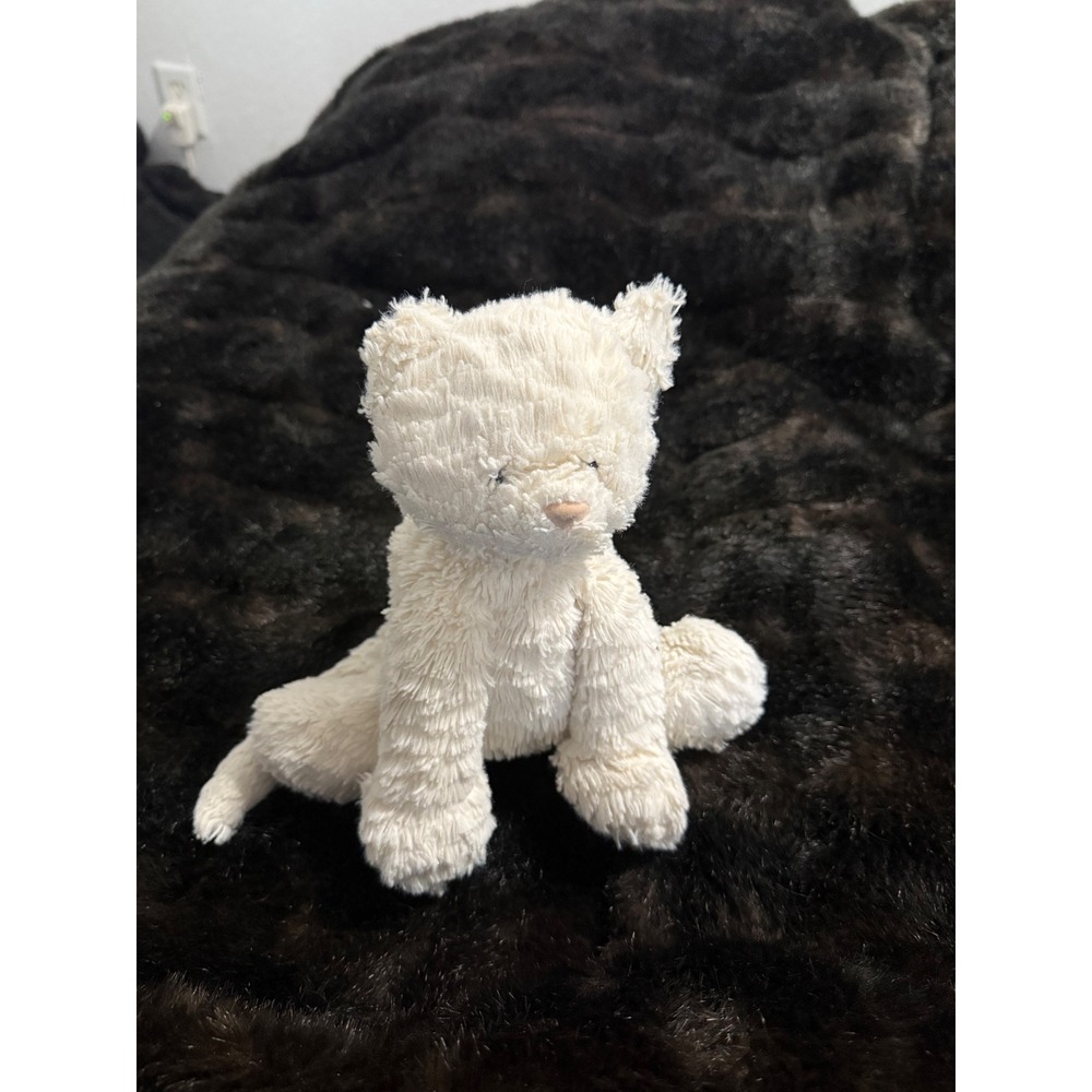 Jellycat Fuddlewuddle Kitty Cat 8" Plush White Soft Stuffed Animal Toy Retired